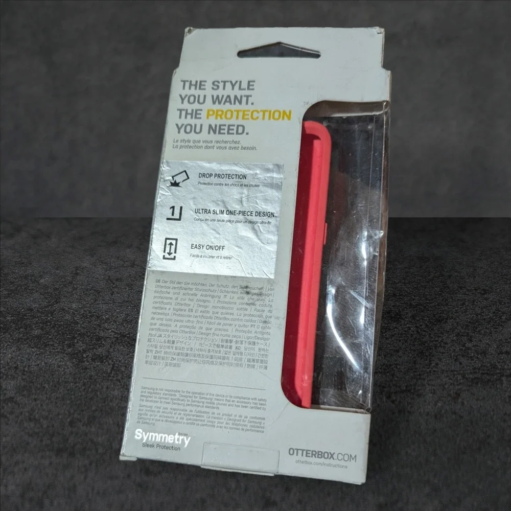 Y2. Otterbox Symmetry Samsung Galaxy Note 7 Mint Pink Sleek Protection -‎ Used